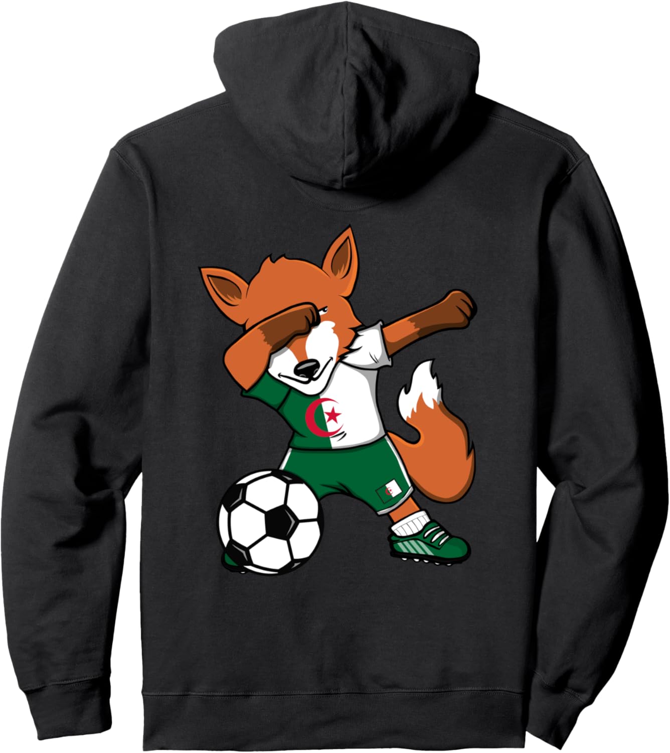 

Забавная танцующая лиса для футболистов, толстовка с изображением алжирского флага и танцующей лисы, черная Teeisle Algeria Football, Черный, Забавная танцующая лиса для футболистов, толстовка с изображением алжирского флага и танцующей лисы, черная Teeis