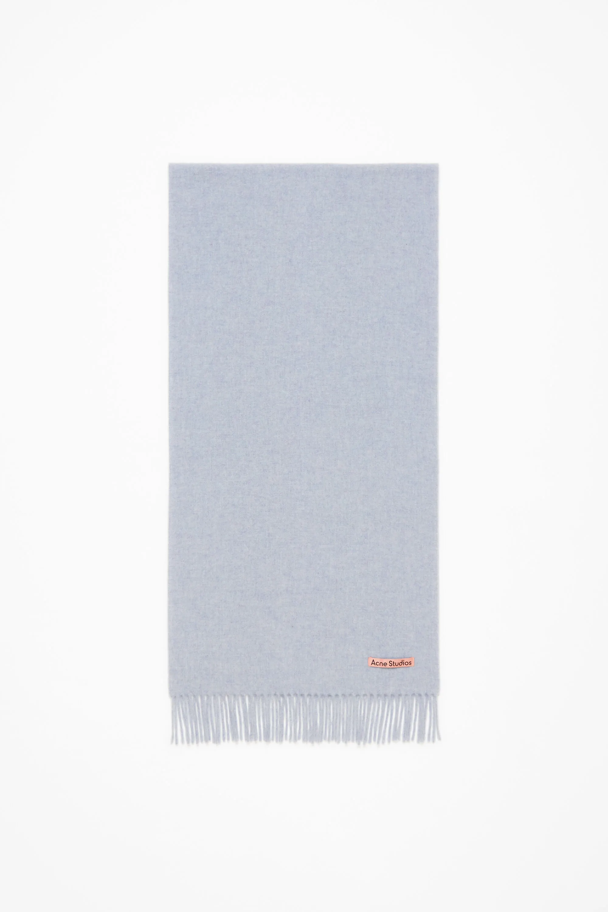 

Шерстяной шарф с бахромой – узкий Acne Studios, Powder blue mélange