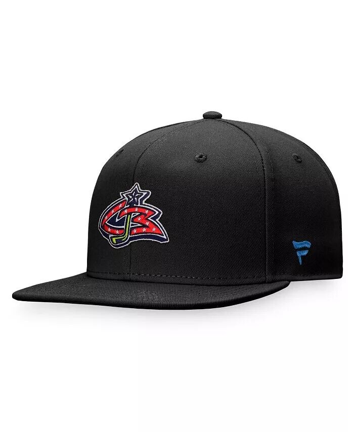 

Мужские черные куртки Columbus Blue Jackets, специальная серия, приталенная шляпа Fanatics, черный
