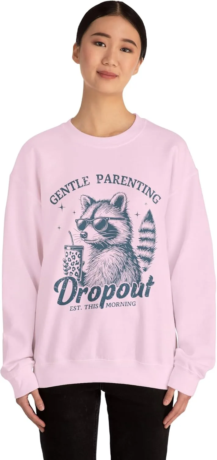 Свитшот Funny Raccoon, Gentle Parenting Dropout — фото 4