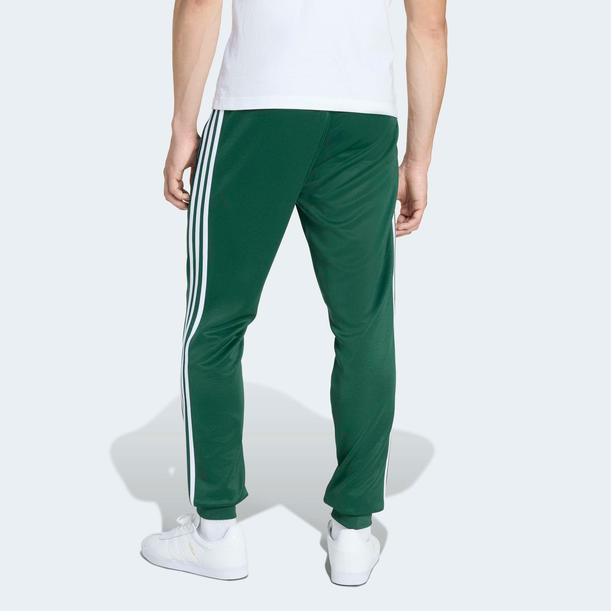 Adidas Originals Брюки зауженные 'SST' в зеленом цвете — фото 4