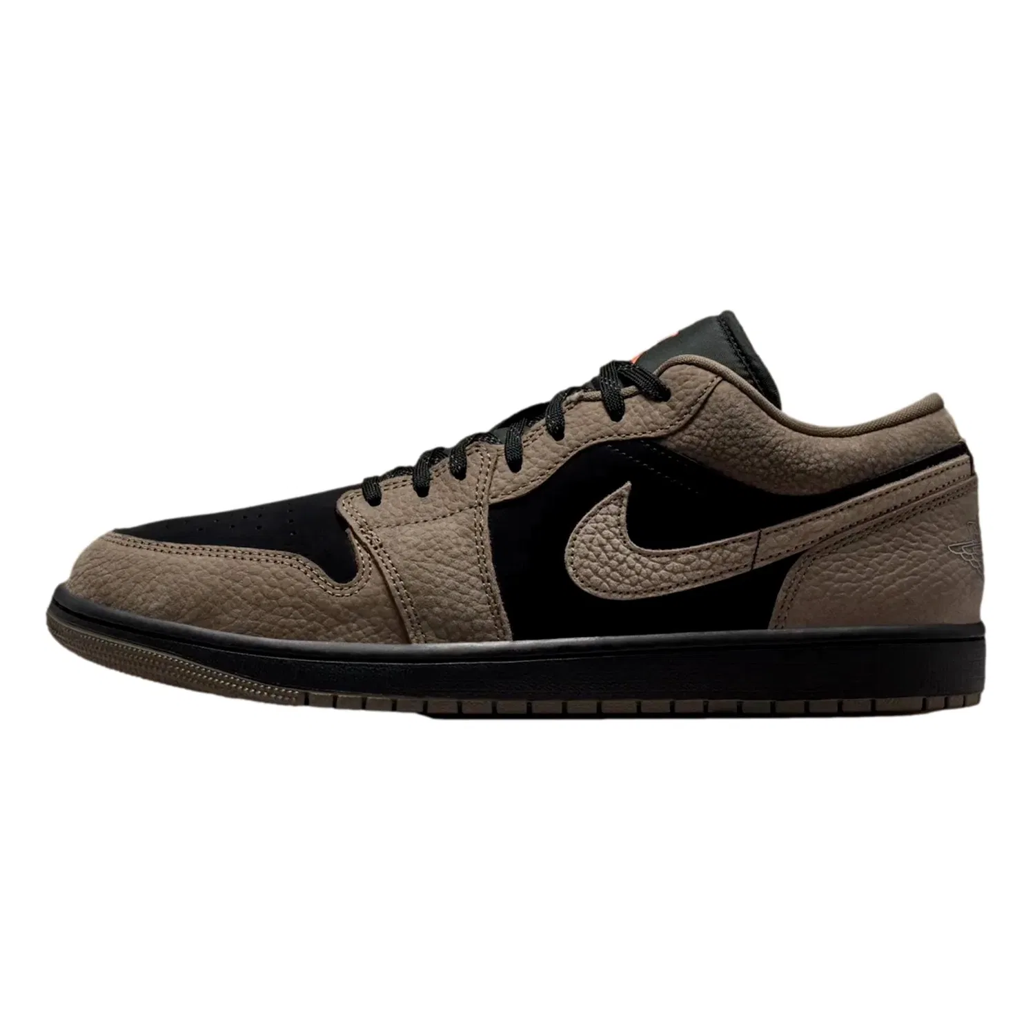 Кроссовки Nike Air Jordan 1 Low SE Black / Olive Grey - Light Wild Mango IB7109-005, мужские