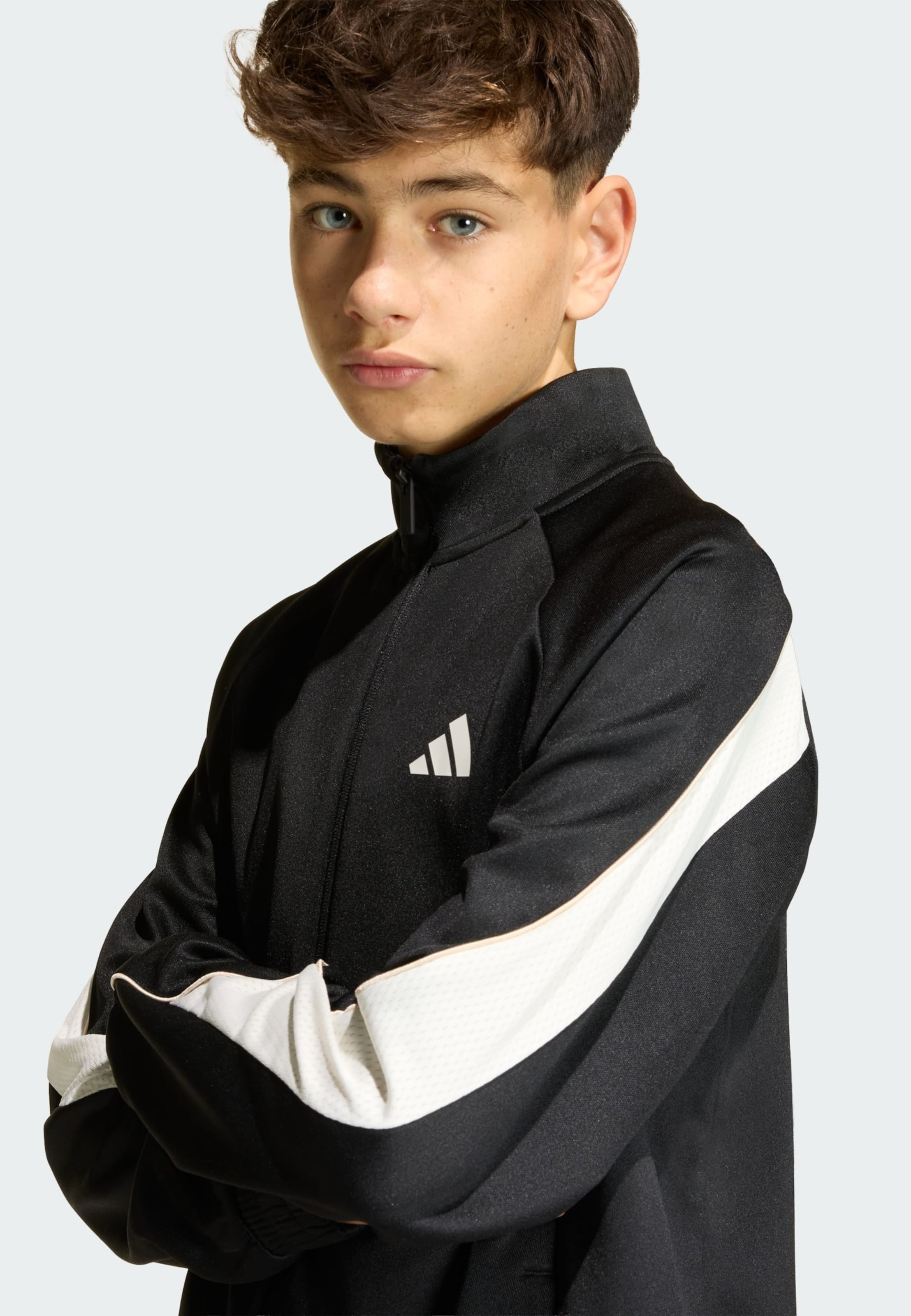 Adidas Sportswear Спортивная куртка 'Stadium' в черном цвете — фото 4