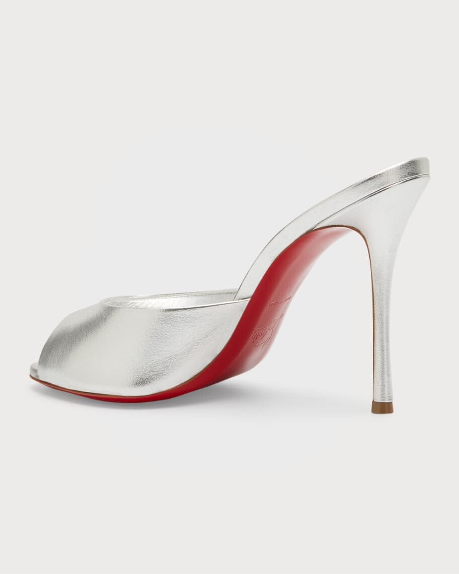 Сандалии Me Dolly с красной подошвой и эффектом металлик Christian Louboutin — фото 4