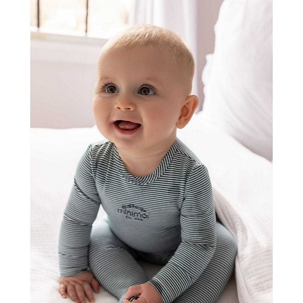 Детский комбинезон "Generation" из эластичного хлопка в мини-полоску Memoi — фото 2