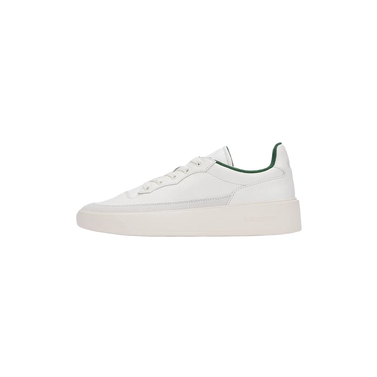Кроссовки повседневные из кожи LACOSTE Ecru