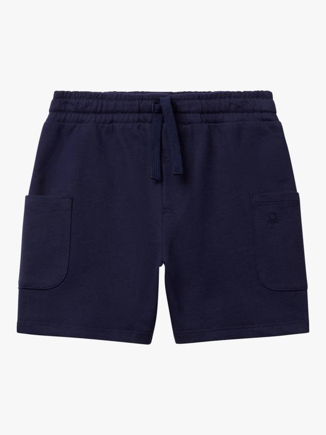 

Детские хлопковые карго-шорты с кулиской Benetton, Night Blue