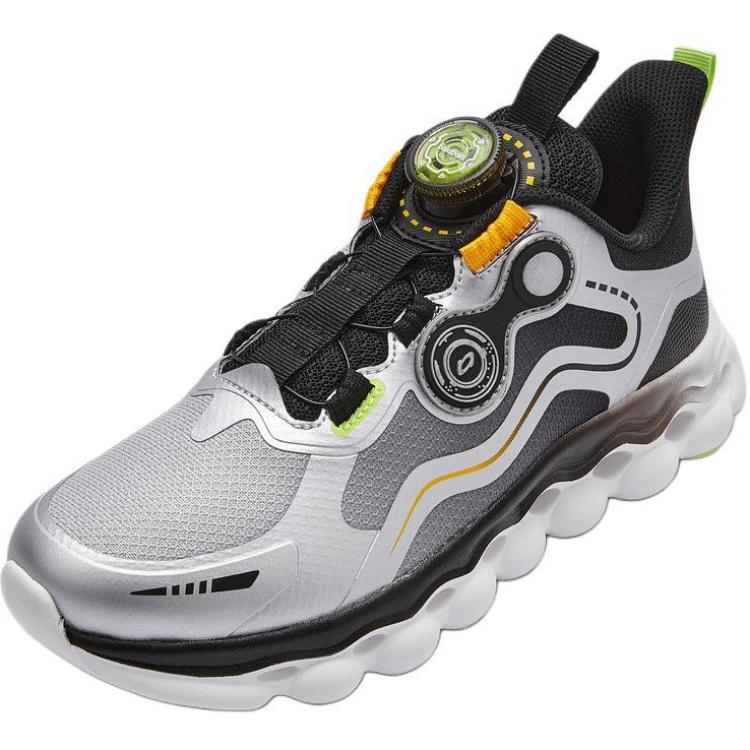 

BALABALA Дышащие легкие амортизирующие низкие детские беговые кроссовки silver black для подростков