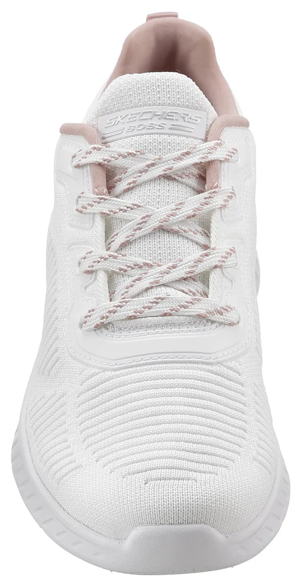 Кроссовки Skechers "BOBS SQUAD CHAOS AIR", с мягкой кромкой голенища, повседневная обувь, полуботинки, туфли на шнуровке, кремовый — фото 4
