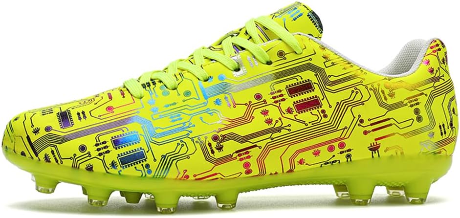 

Кроссовки MAUGELY для мужчин и женщин, футбольные бутсы AG, износостойкие тренировочные обувь, противоскользящие для детей, желтый