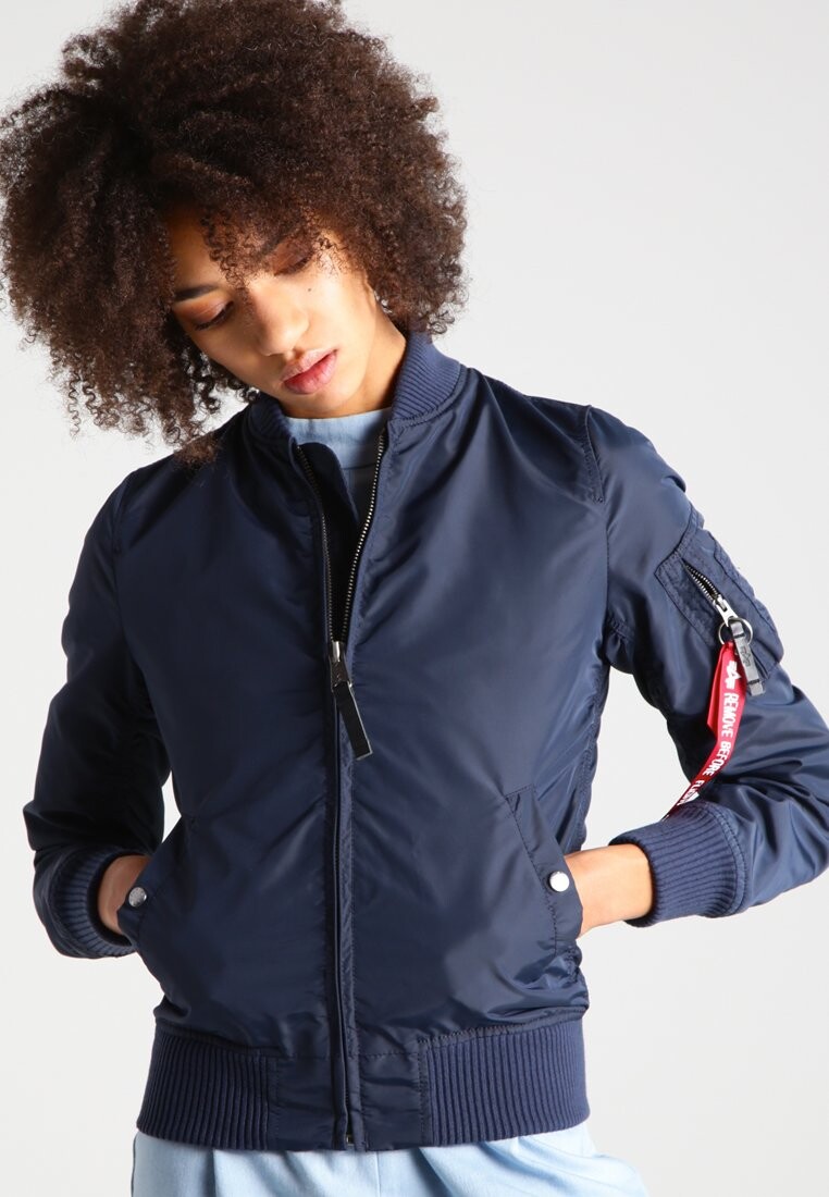 

Бомбер Alpha Industries, темно-синий