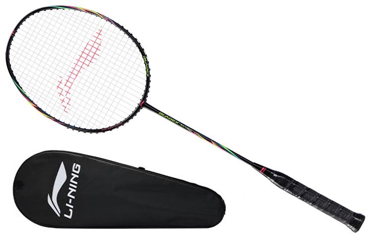 

Бадминтонные ракетки LiNing Sharp Arrow Full Carbon Speed Type с улучшенной скоростью замаха, одинарная ракетка продвинутого уровня, черная