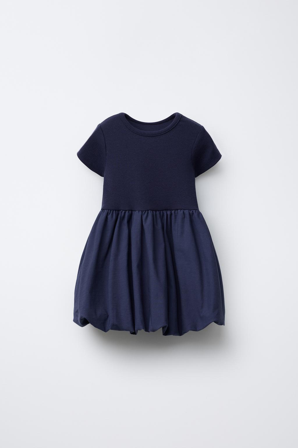 

Подходящее платье с воздушным шаром ZARA, темно-синий