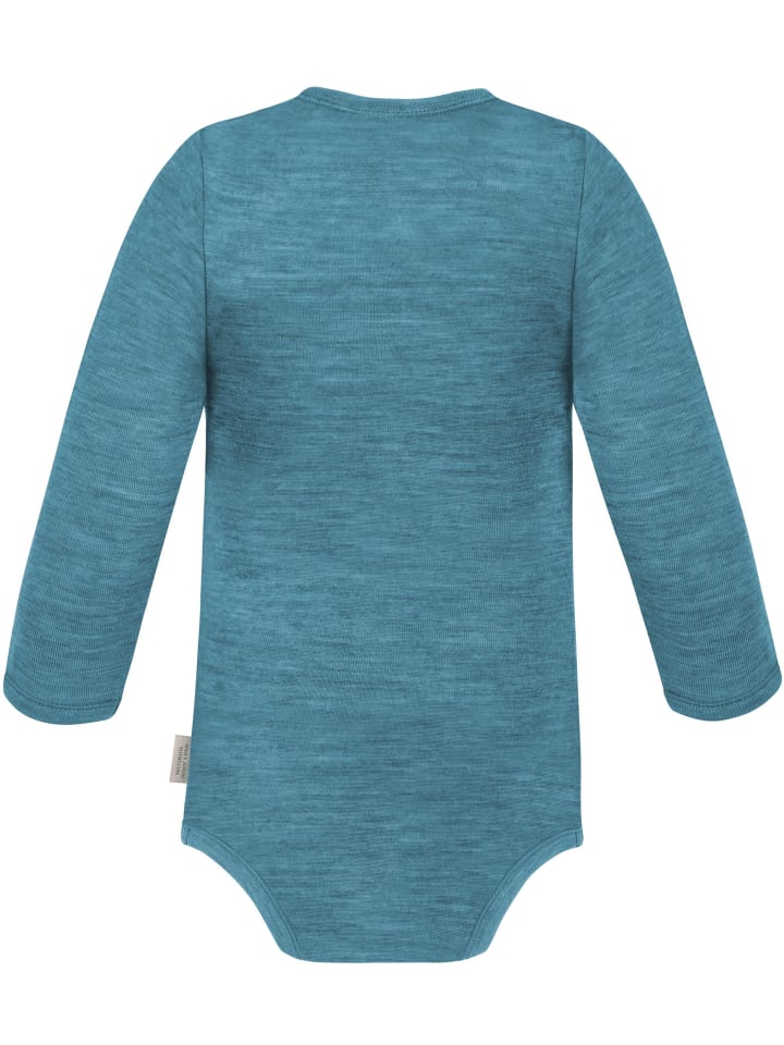 Normani Outdoor Sports Детский боди с длинными рукавами из мериносовой шерсти, цвет Окленд, синий — фото 2