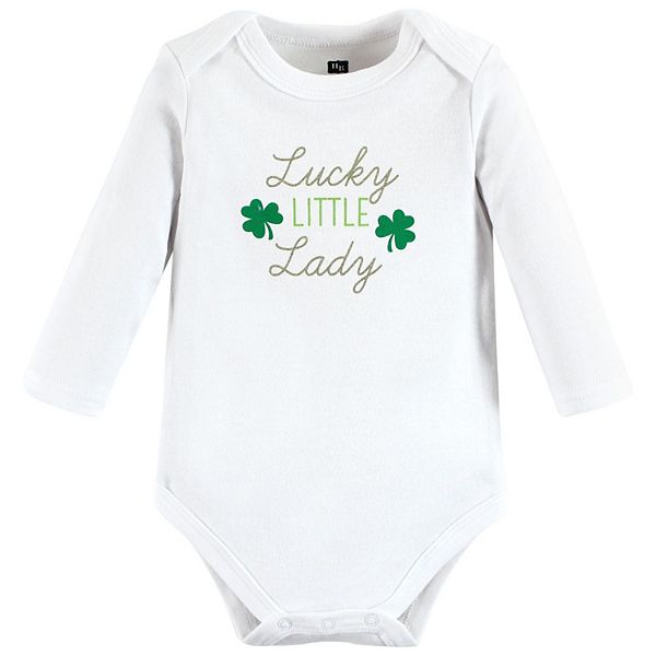 Боди для девочки из хлопка с длинным рукавом, lucky lady, 3-6 месяцев Hudson Baby — фото 3