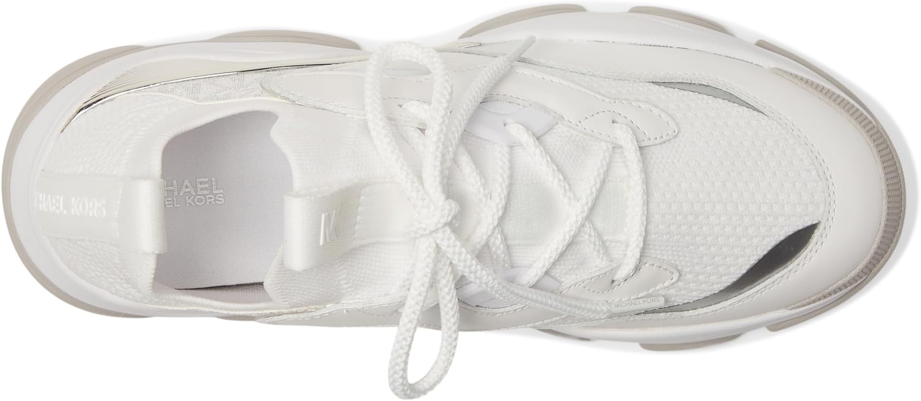 Кроссовки MICHAEL Michael Kors Atlas Knit Trainer, цвет Bright White — фото 2