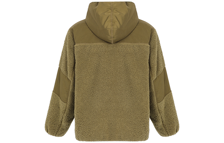 Однотонная утепленная куртка с капюшоном мужская карамельный кофе Levis — фото 3