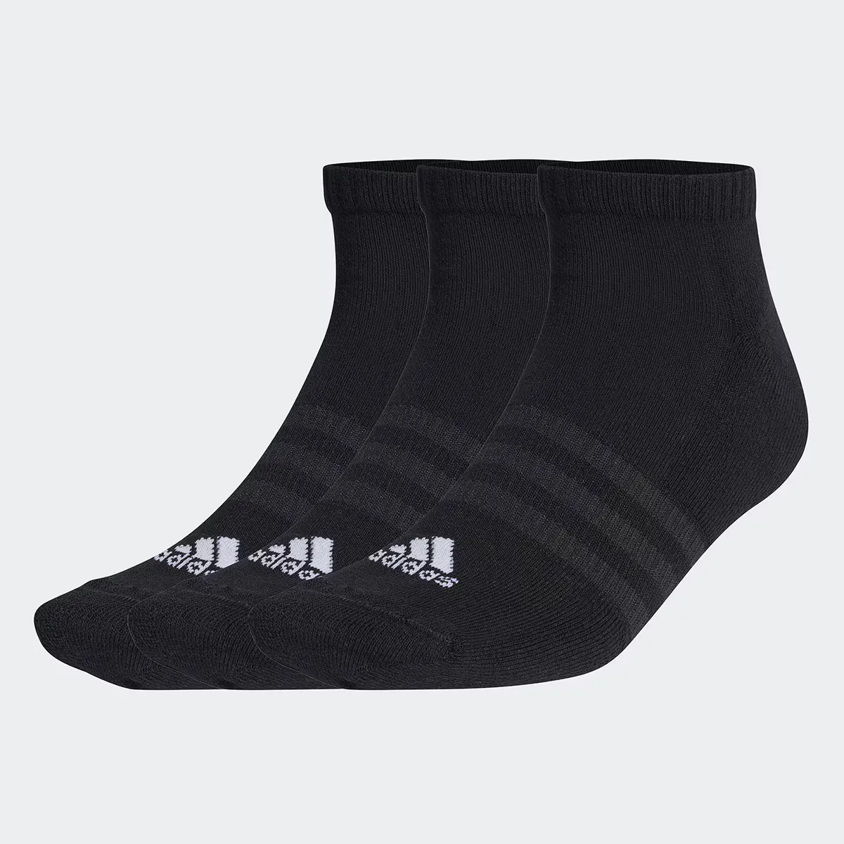 

Упаковка из 3 пар мягких носков Adidas до щиколотки, чёрный