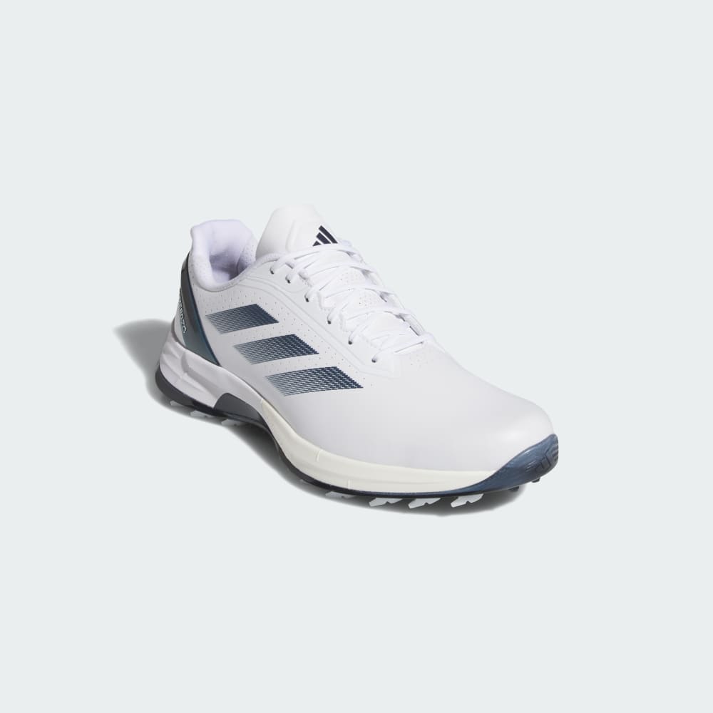 Кроссовки Adidas Adizero ZG Spikeless Golf Shoes, цвет Cloud White/Collegiate Navy/Zero Metalic — фото 4