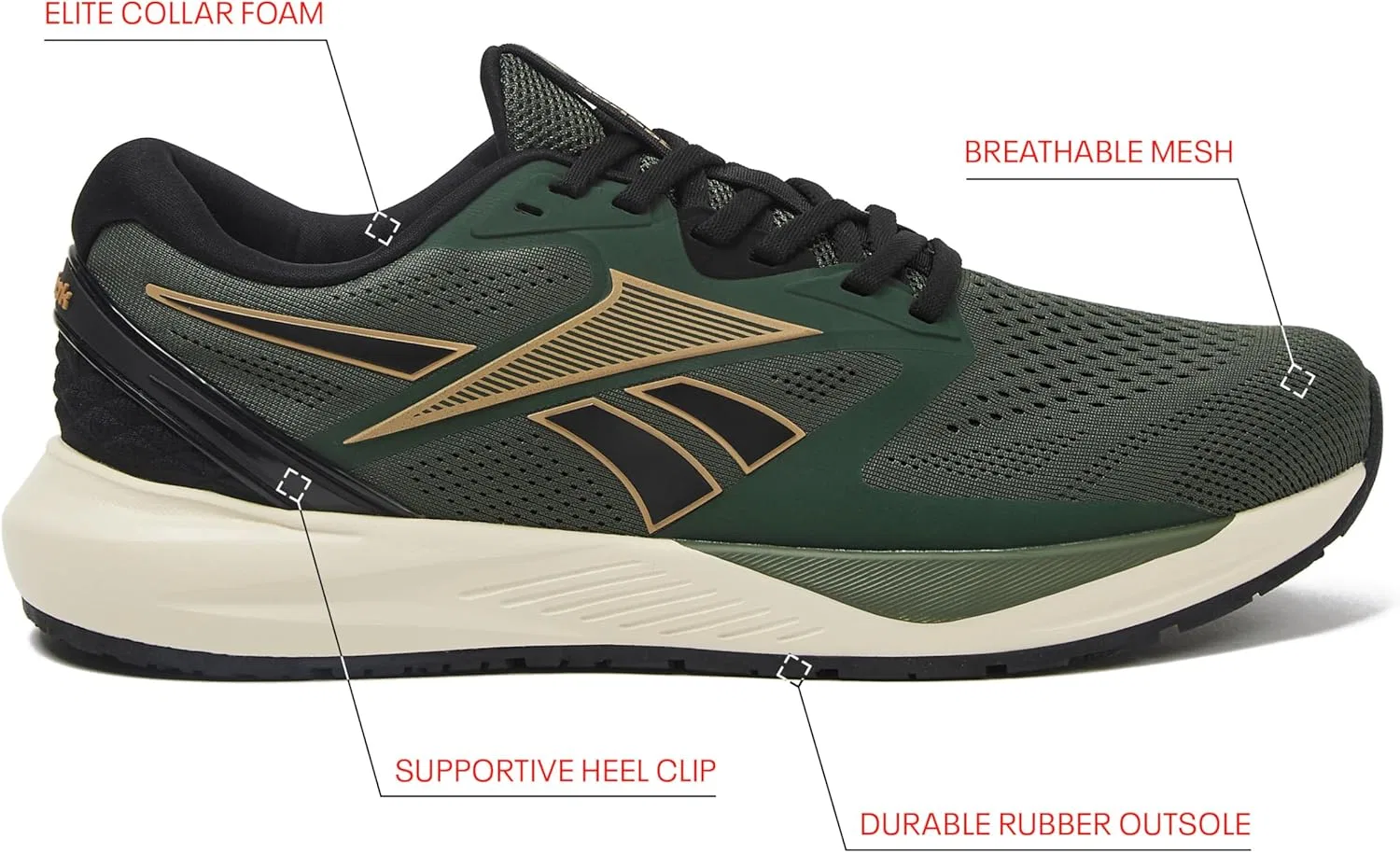 Мужские кроссовки Reebok NFX Trainer 2, Grit Green Camel Black — фото 2