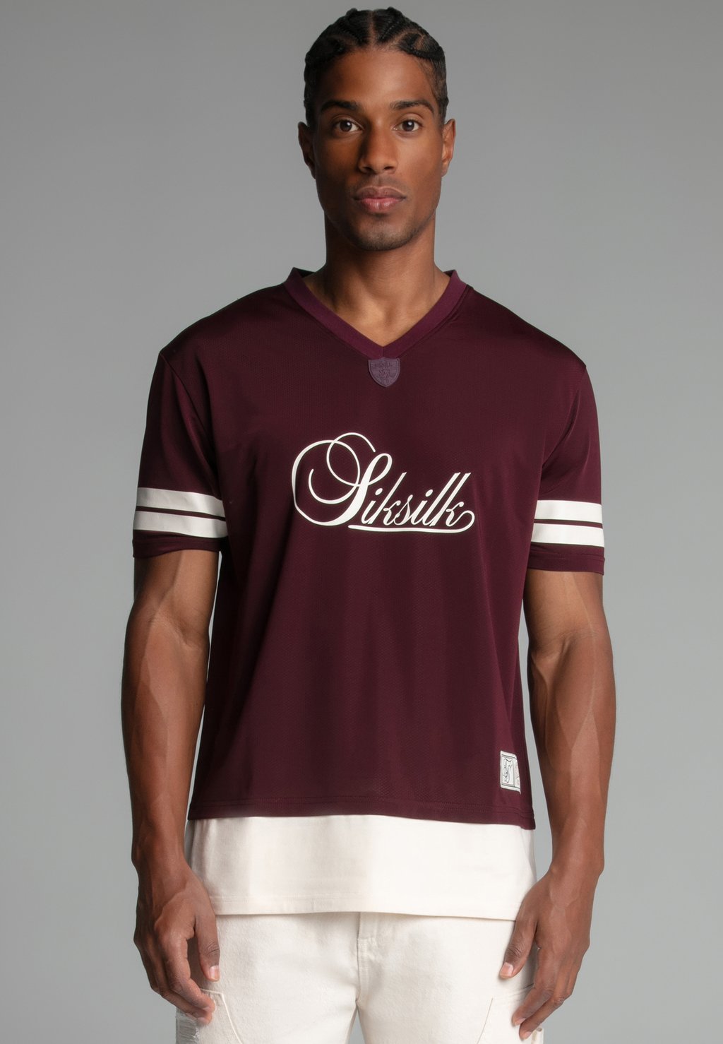 

Футболка с принтом SIKSILK, красный