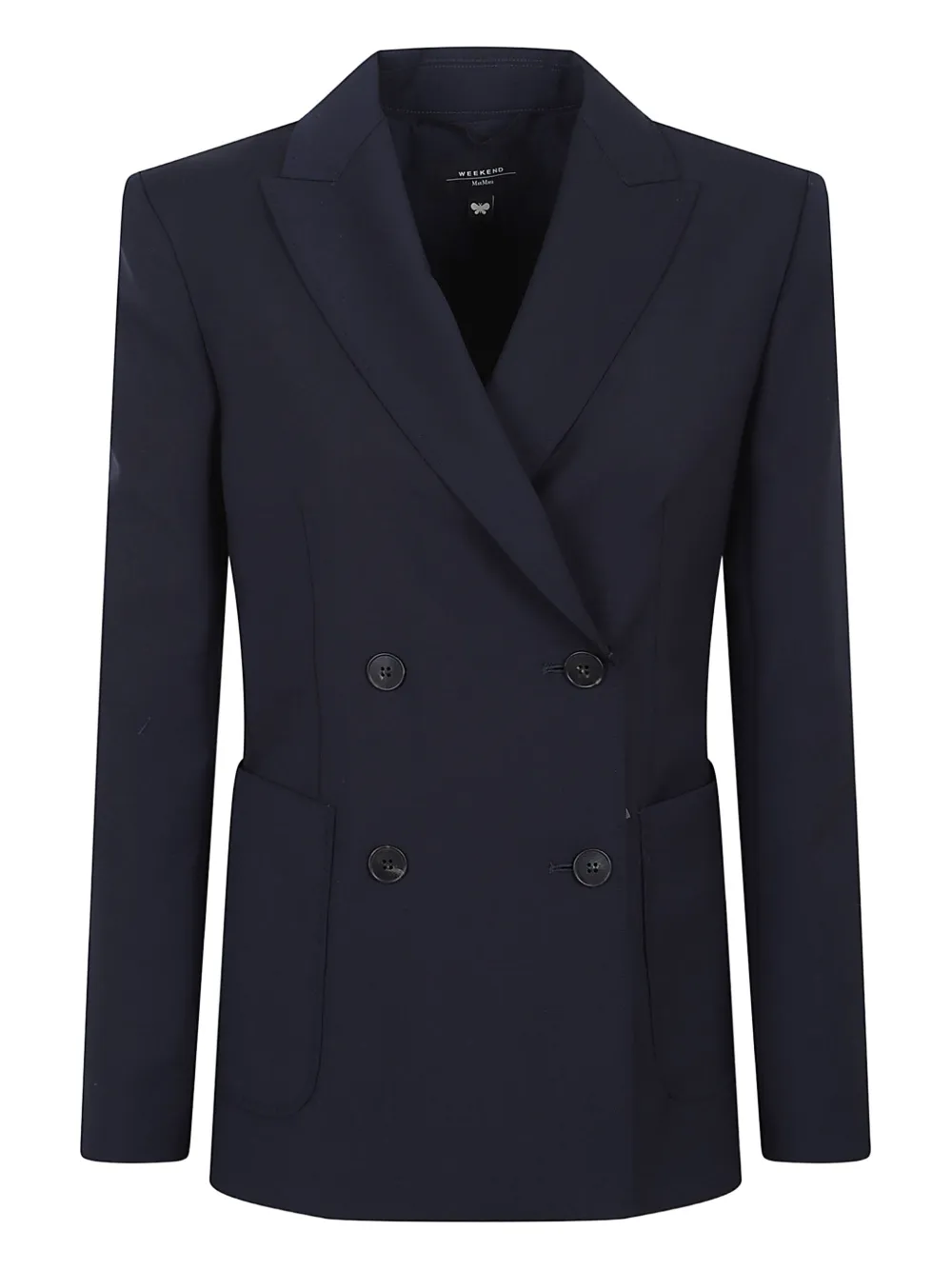 

Двубортный пиджак Weekend Max Mara, синий