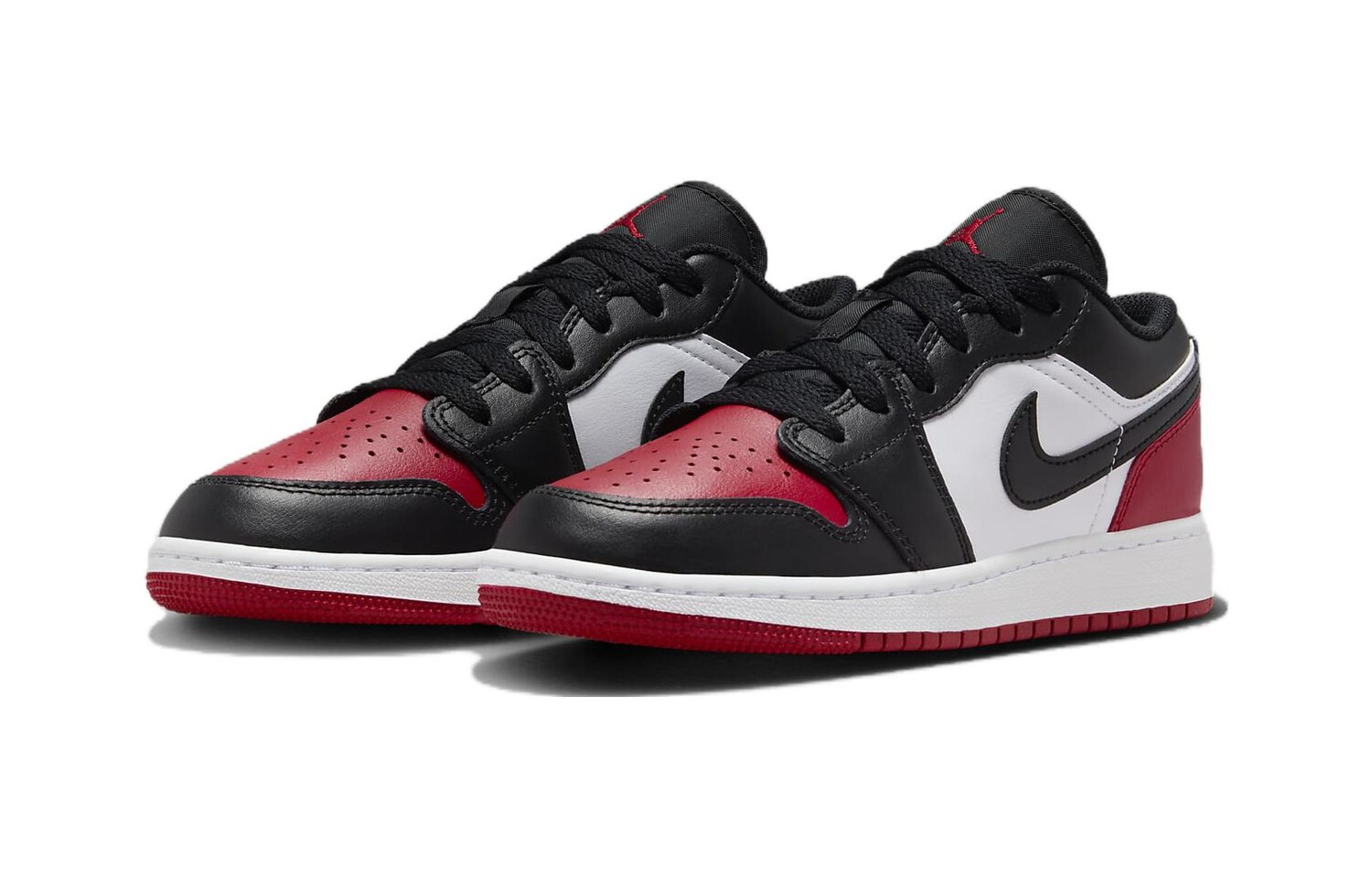Jordan Air Jordan 1 Kids Баскетбольные кроссовки для детей, Черный Красный — фото 2