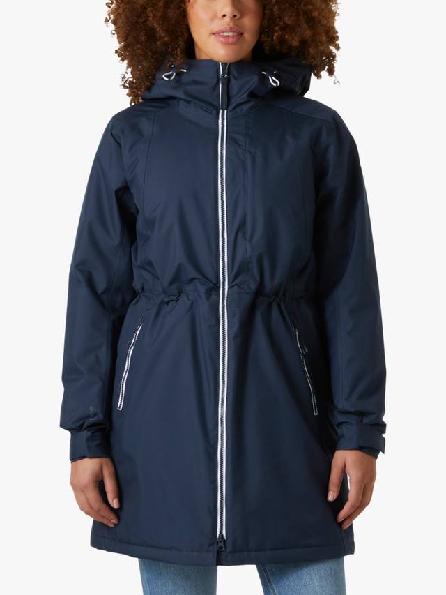 

Утепленное пальто с капюшоном из вестпорта Helly Hansen, темно-синий