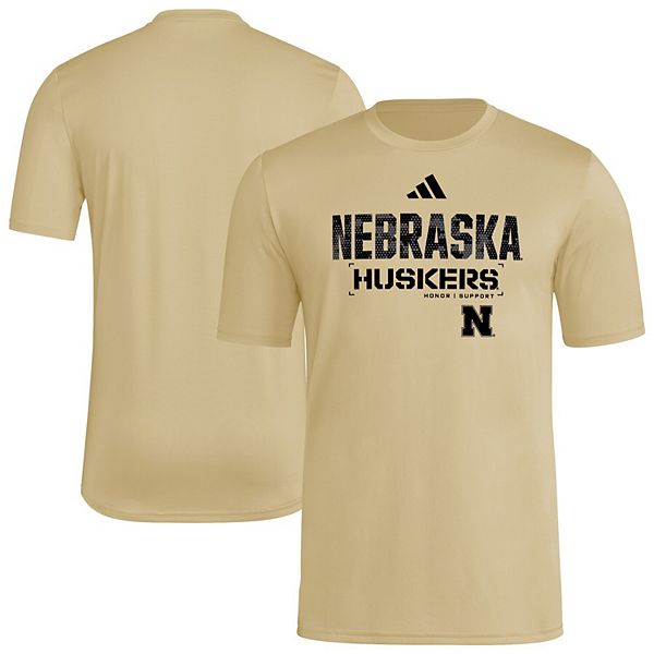 

Мужская футболка aeroready nebraska huskers 2025 military appreciation pre-game Adidas