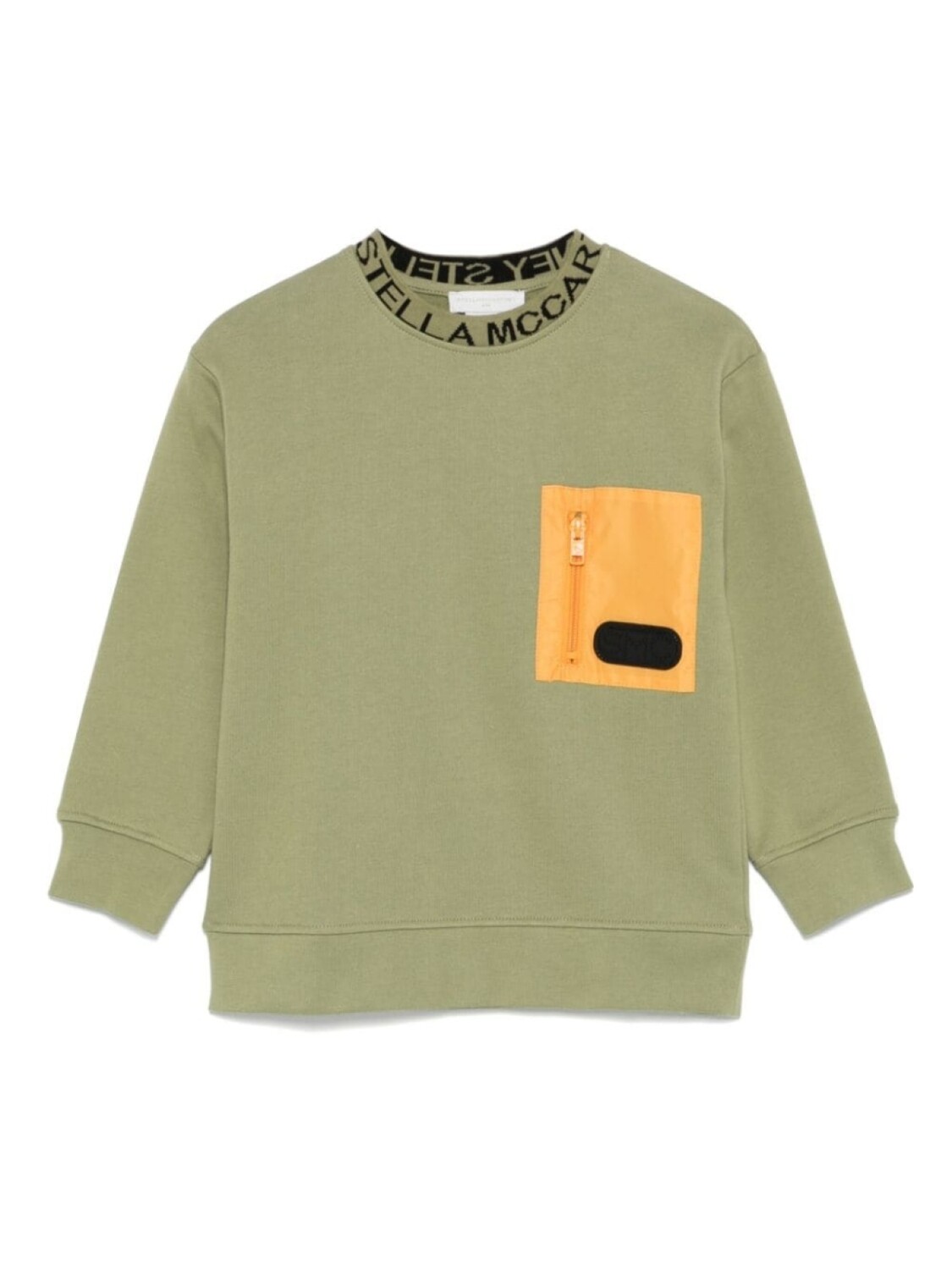 

Stella McCartney Kids толстовка с логотипом и жаккардовым узором, зеленый