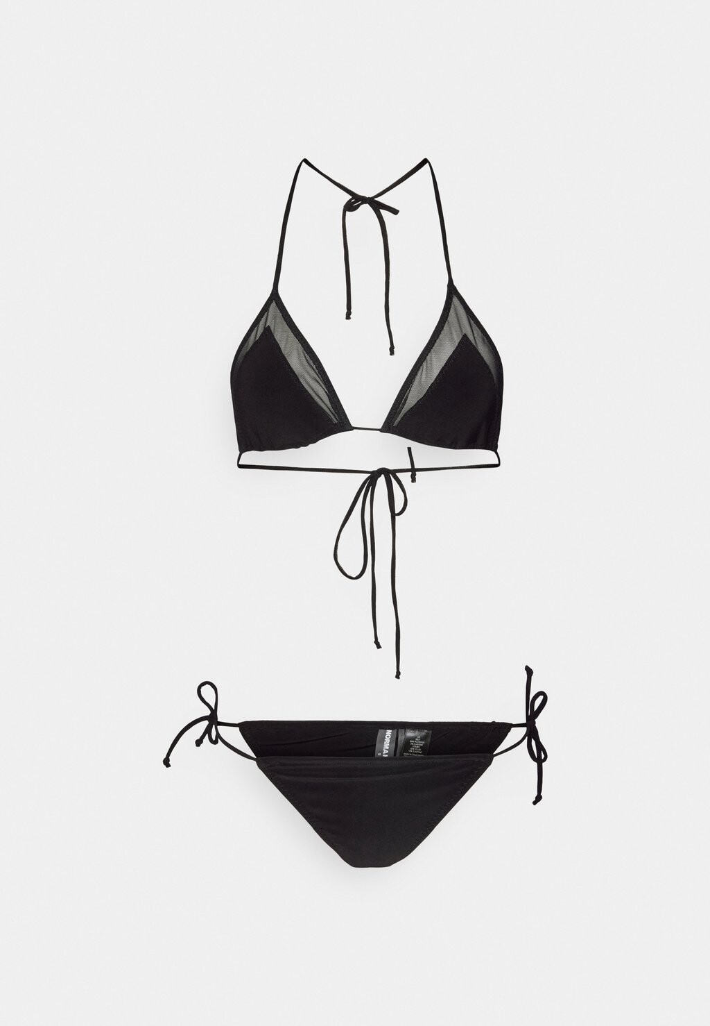 

Бикини Triangle Bra Mini String Bottom Set Norma Kamali, черный