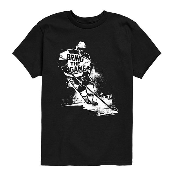 

Футболка с принтом Boys 8-20 hockey bring the game Licensed Character, Black
