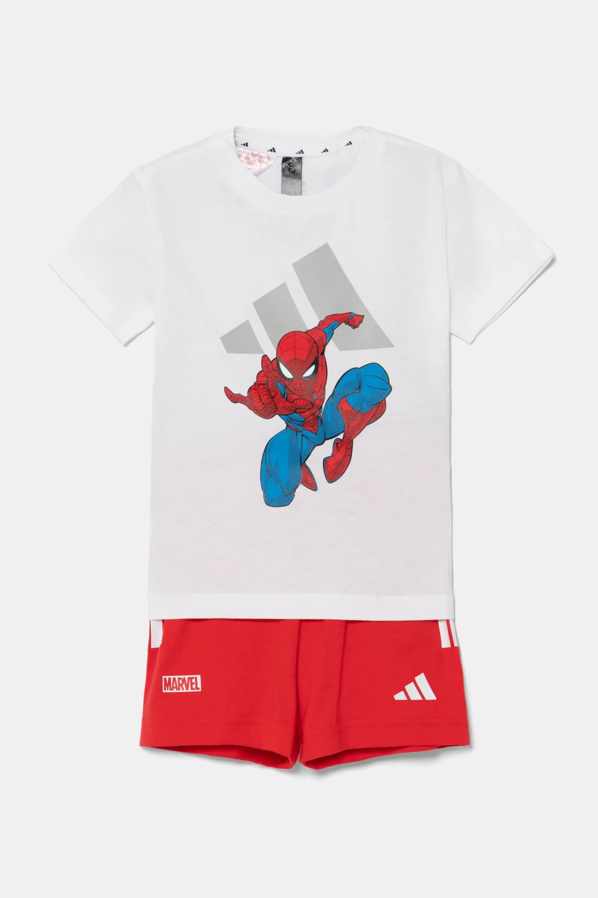 

Хлопковый костюм для новорожденных MRVL adidas, красный