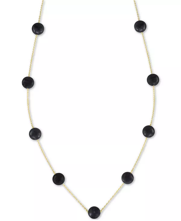 

Крупное колье Effy с лазуритом (6 мм) длиной 18 дюймов из 14-каратного золота (также из оникса) Effy Collection, onyx