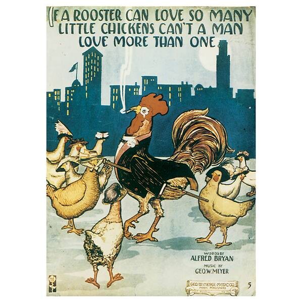 

Картина на холсте LegendArte If A Rooster Can Love…, многоцветный
