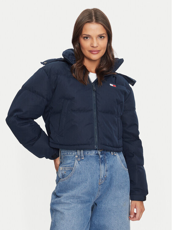 

Пуховик стандартного кроя Tommy Jeans, синий