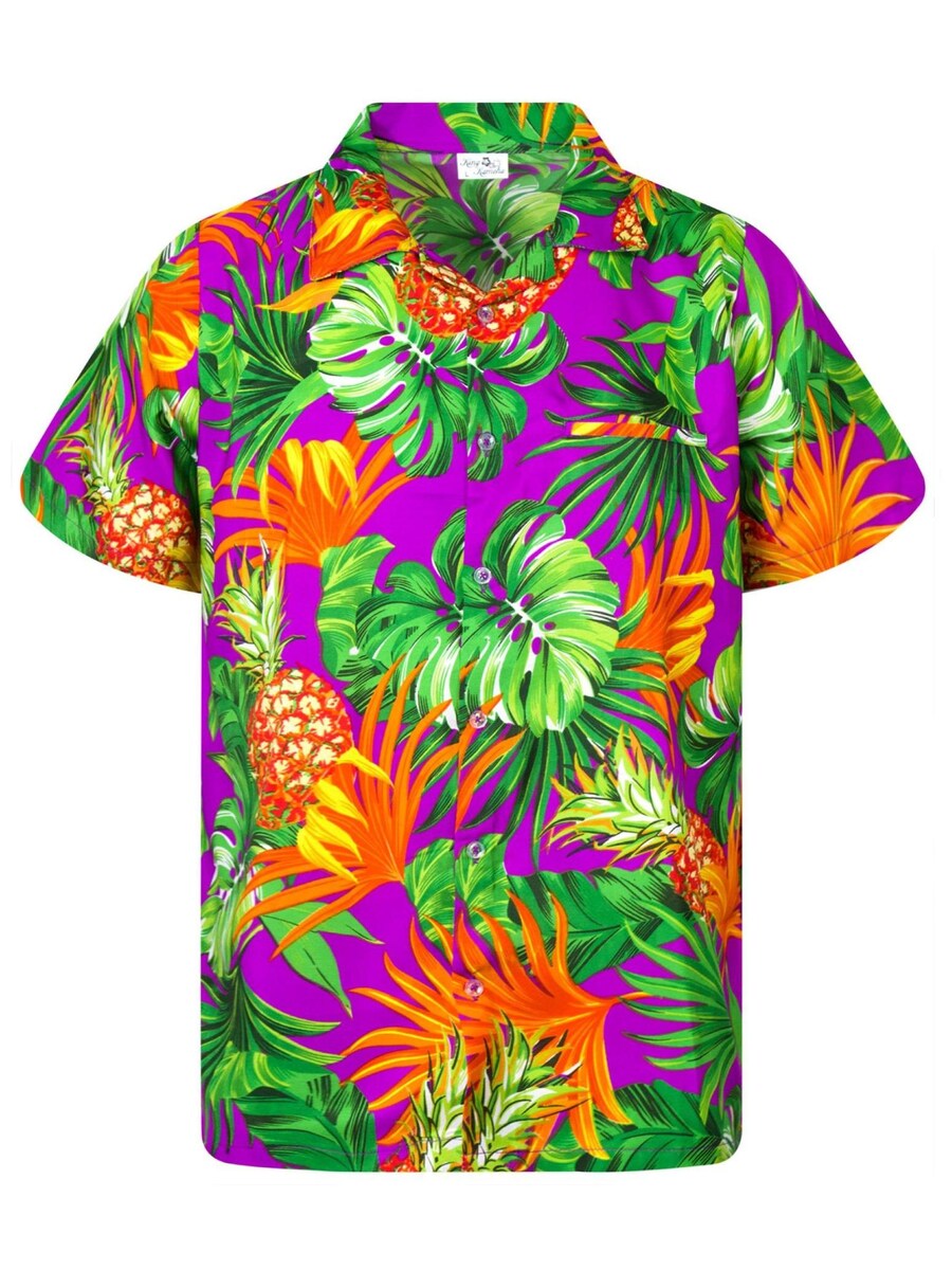 

Рубашка King Kameha Pineapple Leaves, фиолетовый