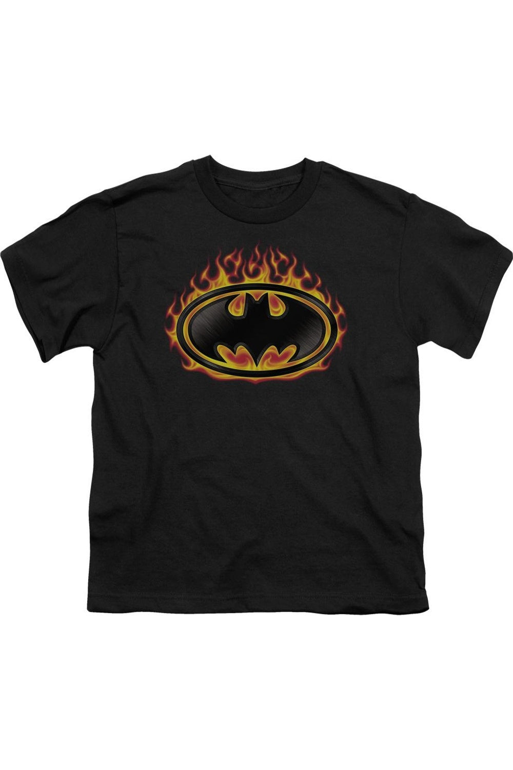 

Футболка детская Batman с принтом щита и огнями Gildan, черный