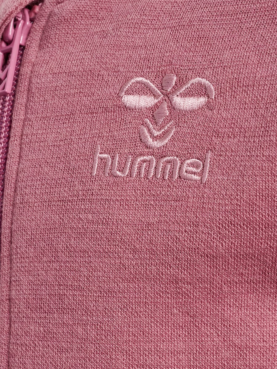 Толстовка с капюшоном на молнии Hummel Wulbato, розовый/темно-розовый/светло-розовый — фото 4