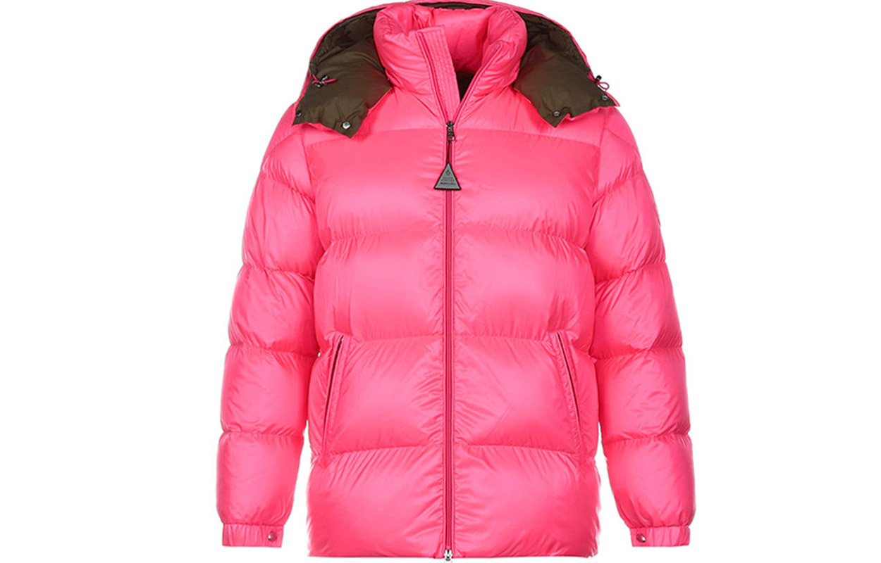 

MONCLER GENIUS Пуховик мужской неоново-розовый, Neon Pink
