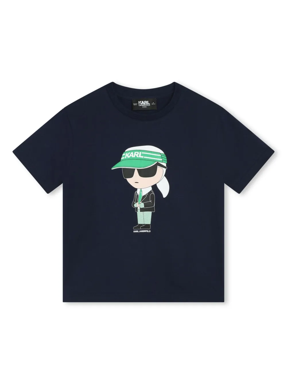

Футболка Ikon из органического хлопка Karl Lagerfeld Kids, синий