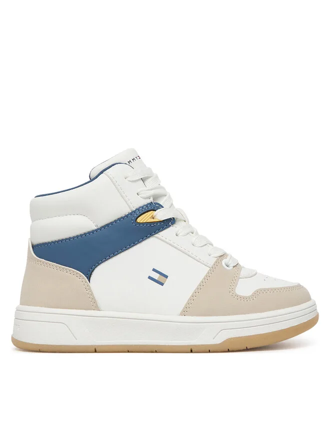 Tommy Hilfiger Высокие кроссовки на шнуровке T3X9-34364-1269 M белые