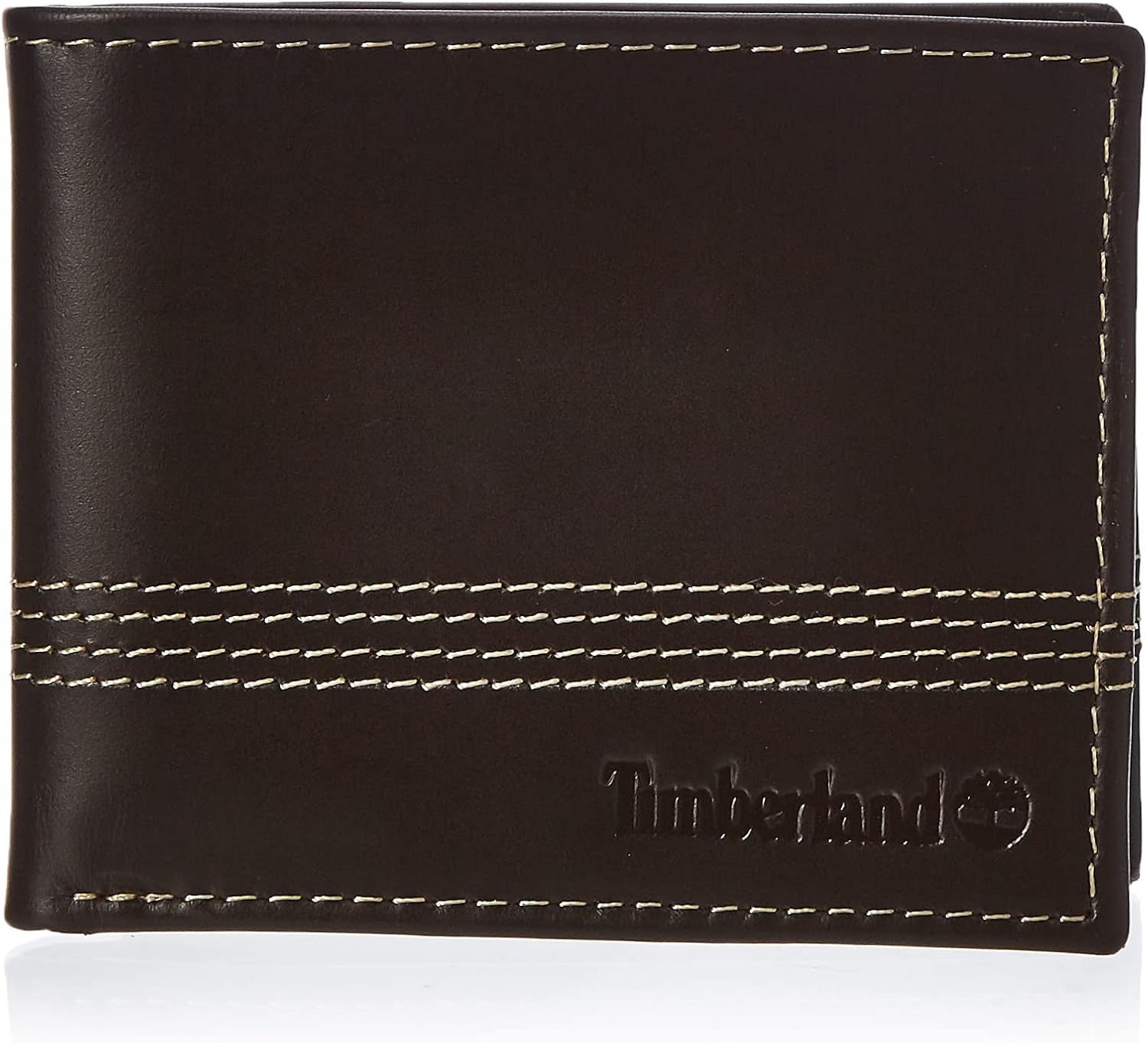

Timberland мужской кожаный кошелек Slimfold с подходящим брелоком в подарочном наборе, Brown