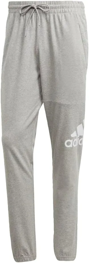 Мужские спортивные брюки Adidas Essentials с зауженными штанинами и логотипом, серый