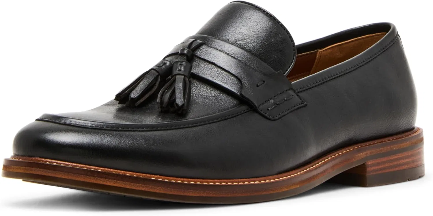 Лоферы из натуральной кожи Steve Madden, Black Leather