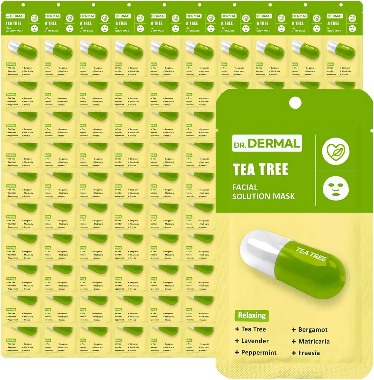 Маска для лица Dr.Dermal — Листовая Tea Tree