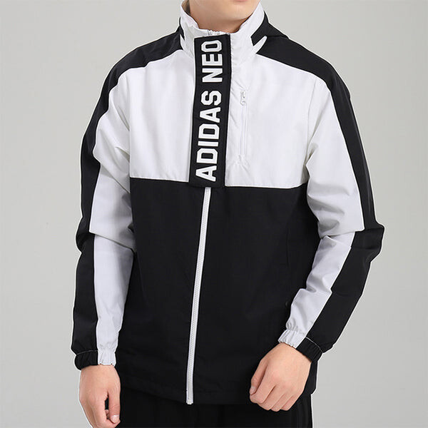 Куртка adidas neo Casual Sports Hooded Jacket White, белый — фото 3