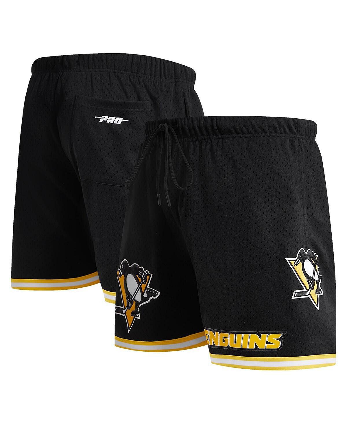 

Мужские черные классические сетчатые шорты Pittsburgh Penguins Pro Standard