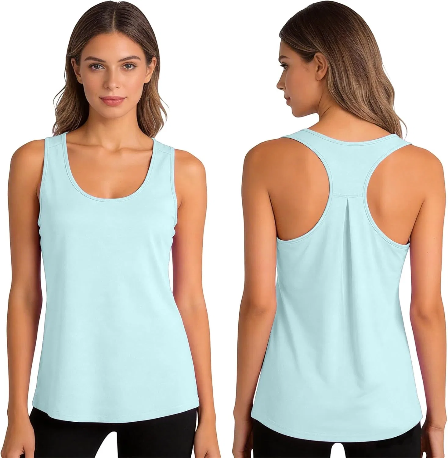 Женский топ для тренировок Racerback, Generic, Light Green