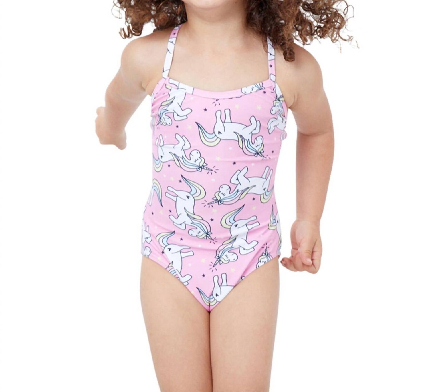 

Сплошной купальник с круглым вырезом для девочек цвета Gtk Pink Unicorn Gottex